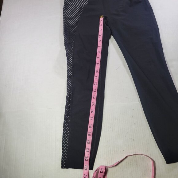 Spanx Women Every.Wear Black Asymmetrical Reflective Leggings Black Size S - Picture 8 of 9